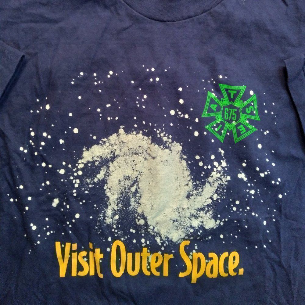 Vintage Cuthbert Amphitheater Visit Outer Space T-Shirt - Picture 1 of 9